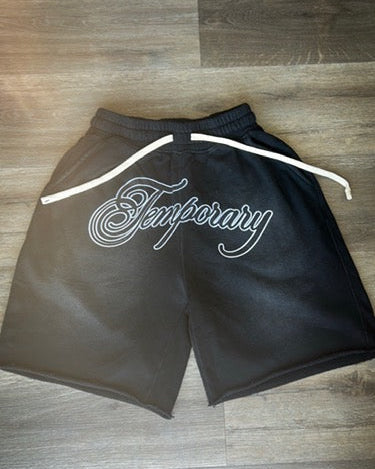 TEMPORARY® SWEAT SHORTS - BLACK