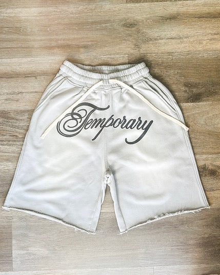 TEMPORARY® SWEAT SHORTS - GREY